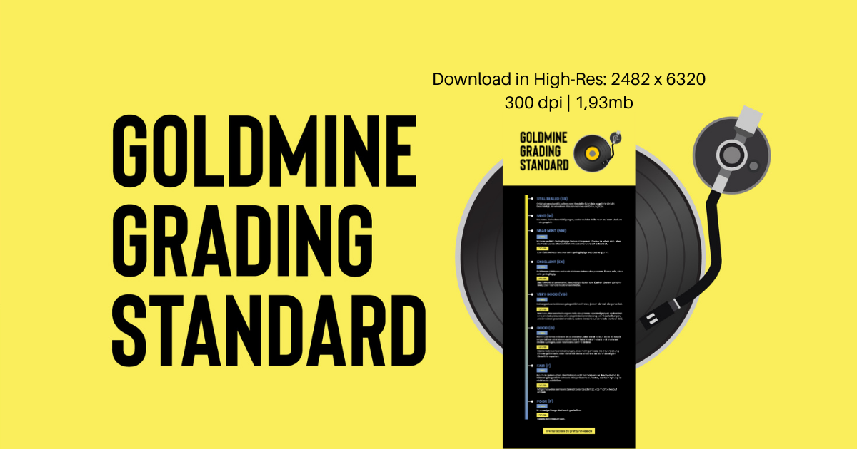Goldmine Grading Standard Infografik © Vinyl Galore by prettyinnoise.de